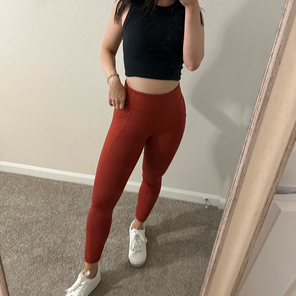 Lululemon Athletic Leggings Burnt Orange - Size 6